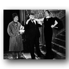 Laurel And Hardy With Mae Busch Photo 8x10 Comedy Duo Portrait picture
