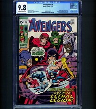 1ST FULL LETHAL LEGION Avengers #79 CGC 9.8 Wonder-Man Grim Reaper Bros 1970 NM picture