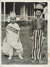 1912 Press Photo Politician Thomas Dewey & Margaret Ellis as Children, Owosso picture