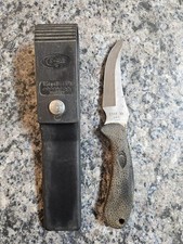 CASE XX Black Synthetic Ridgeback Hunter Knife W/ Plastic Sheath 1985 5 Dot picture