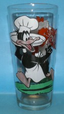 1976 Warner Bros Pepsi Collector Series Daffy Duck & Taz Devil Glass Cup #a picture