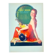 Vintage 1930s Cara Nome Cosmetics Makeup Ad Brochure Rusling Wood Litho Art Deco picture