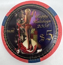 Palms Casino Chip Happy Holidays 2008 LTD 1500 Las Vegas picture