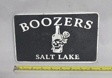 Cast Aluminum  Boozers , Salt Lake Car Plaque picture
