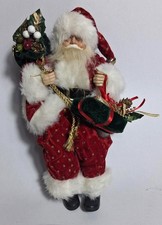 Vintage Santa Claus On the Shelf Sitting Christmas Decoration Seasonal Decor picture