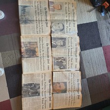 Washington Post newspapers, 6 papers from Nov 22nd to Nov 27th picture