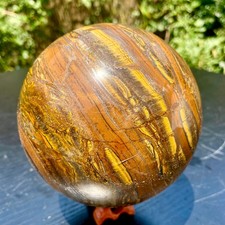 4.9LB  Natural Rare Tiger Eye Crystal Ball Sphere Healing Gemstone Minerals picture
