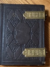 Beautiful leather 1860s Civil War Era Photo Album with 24 Photos (CDV) picture