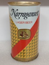 Nice 12oz * NARRAGANSETT  * Lager SS 60's Tab Beer Can Narragansett Cranston RI picture