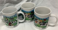 Sherwood Brands 2004 collectible cow mugs set of 3 10 oz picture