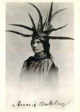 Postcard Annie Oakley Dressed For a Costume Ball picture