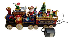 Studio Eluceo Light Up Musical Christmas Train Santa Figurine Holiday Decor picture
