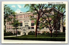 Vintage Postcard MO Carthage High School -1800 picture