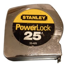 Vintage Stanley Powerlock Tape Measure 25' Feet 33-425 USA Made  picture