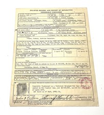 WWII US Army Honorable Discharge Certificate WD AGO 53-55 1946 Munich Germany picture