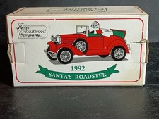 New Vintage 1992 Eastwood Co Santas Roadster Ceramic Holiday Car Mint In Box 🎄 picture