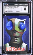 2024 RRParks Ultraman Series 3 Original Artist Sketch Card 1/1 Artwork CGC 8 picture