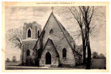 Vintage Postcard 1930s Trinity Episcopal Church, Fayetteville, New York (NY) picture