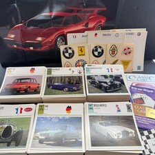 Edito-Service Classic Cars Cards of Knowledge 931 Cards NM Atlas Stickers Poster picture