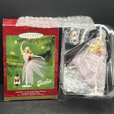 2001 Hallmark Barbie Sugar Plum Princess Nutcracker 2 Ornament Set QXI6132 picture