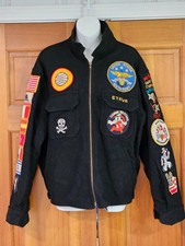 1990 USS JOHN RODGERS DD-983 CALIFORNIA TOUR CRUISE WOOL JACKET WITH PATCHES picture