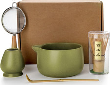 20OZ Matcha Whisk Set - 5PCS Japanese Tea Set Includes Matcha Bowl with Spout, B picture