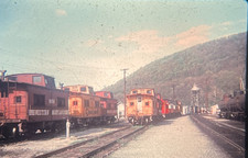 Western Maryland / Chessie System Railroad Cabooses Ridgely, WV 35mm Photo Slide picture