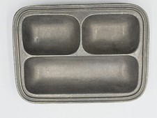 Wilton Armetale Pewter Plough Tavern Individual Divided Tray or Serving Dish picture