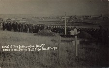 LP26 Standing Rock Indian Reservation SD Burial After Sitting Bull Fight RPPC picture