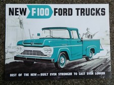 1960 FORD F100 BROCHURE ''RARE RHD AUST VERSION