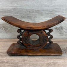Antique African Shona Tsonga Wood Headrest Zimbabwe Rare Tribal Art Carved picture