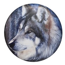 Wolf Spare Tire Cover Waterproof Wheel Cover for Jeep RV SUV (17 Inch) 17 Inch picture