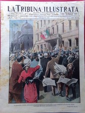 La Tribuna Illustrata 9 August 1914 WW1 War Austria and Serbia Ceri di Gubbio picture