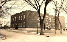 RPPC St. Cecilia School Algona, IA Real Photo Postcard Education Iowa picture