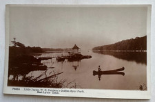 ca 1910s RPPC Postcard East Lyme CT Denison's Golden Spur Park Little Japan boat picture