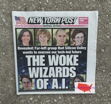 NEW YORK POST - WEDNESDAY SEPTEMBER 16, 2026 (THE WOKE WIZARDS OF AI) picture