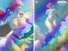 FOIL POWER GIRL SPECIAL #1 & FOIL POWER GIRL #1 SET (ARTGERM/WARREN LOUW COVERS) picture