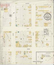 1904 Very Detailed COPY City Map Addington Oklahoma Perfect for researchers picture