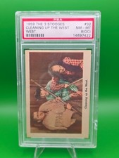 1959 Fleer Three Stooges #32 Cleaning Up the West PSA 8 OC Vintage picture