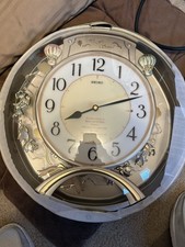 Seiko Melodies in Motion Wall Clock SEVERAL Melodies. When U Wish Upon A Star picture