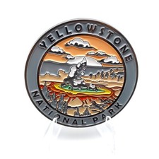Cre8Travel Yellowstone National Park Collectible Magnet - Enamel Finish, NEW picture