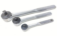 Vintage Craftsman Round Head Fine Tooth Ratchet Set 44977 43781 43187 USA Made picture
