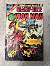 Solid F Copy Of Giant-Size Iron Man #1 Square-bound Book That Is Flat/tight picture