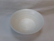 Vintage Ribbed Pottery Bowl Planter Marked USA picture