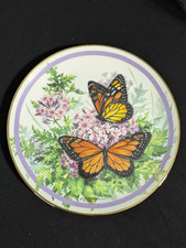 Monarch Butterfly Garden Hamilton Collection collectors plate Paul Sweany 1986 picture