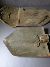 Vintage Shovel WWII Us Army Wood Military Folding Trench Tool  With Cover 1944 picture