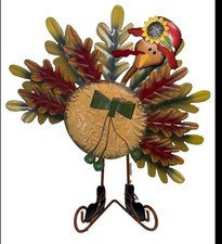 Cute Colorful Thanksgiving Turkey Figurine Metal Jiggles ￼ picture