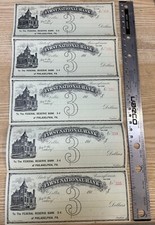 Antique 1910s The First National Bank Blank Checks Delta PA picture