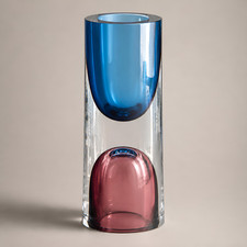 New Sommerso Art Glass Majeure Vase in MCM Finnish Style of Tapio Wirkkala 9