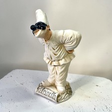 Vintage ARTEFICE Italy PULCINELLA Figurine Commedia Dell’Arte Decorato A Mano 5